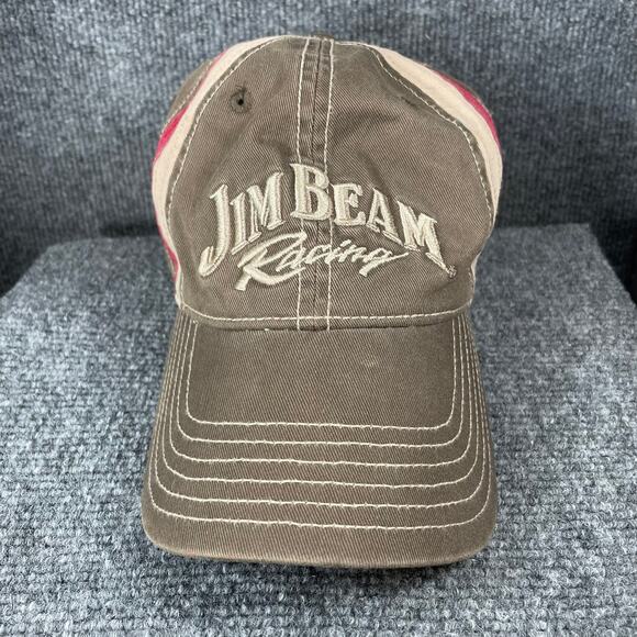 Jim Beam Racing Hat Robby Gordon Racing Brown OSFA Hook & Loop Nascar - Picture 1 of 12